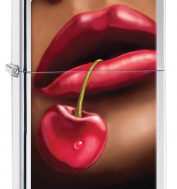 Lips and Cherries High Polished Zippo Lighter