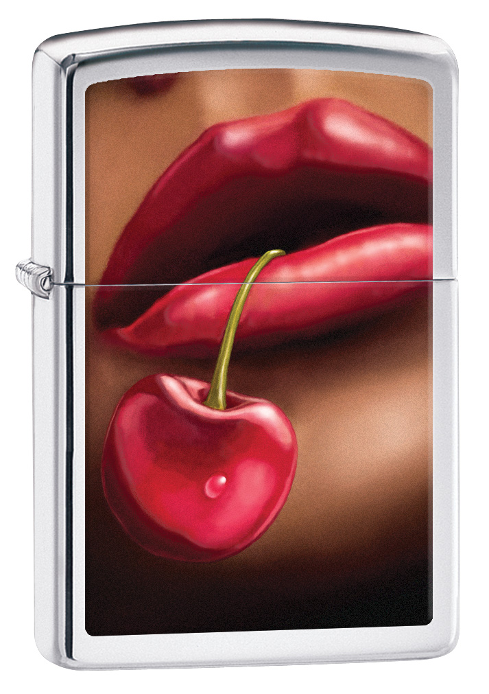 Lips and Cherries High Polished Zippo Lighter