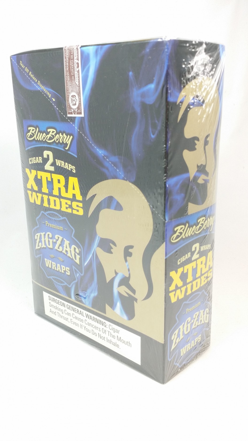 ZigZag Xtra Wide Cigar Wraps 25ct Blueberry Tabb Tobacco